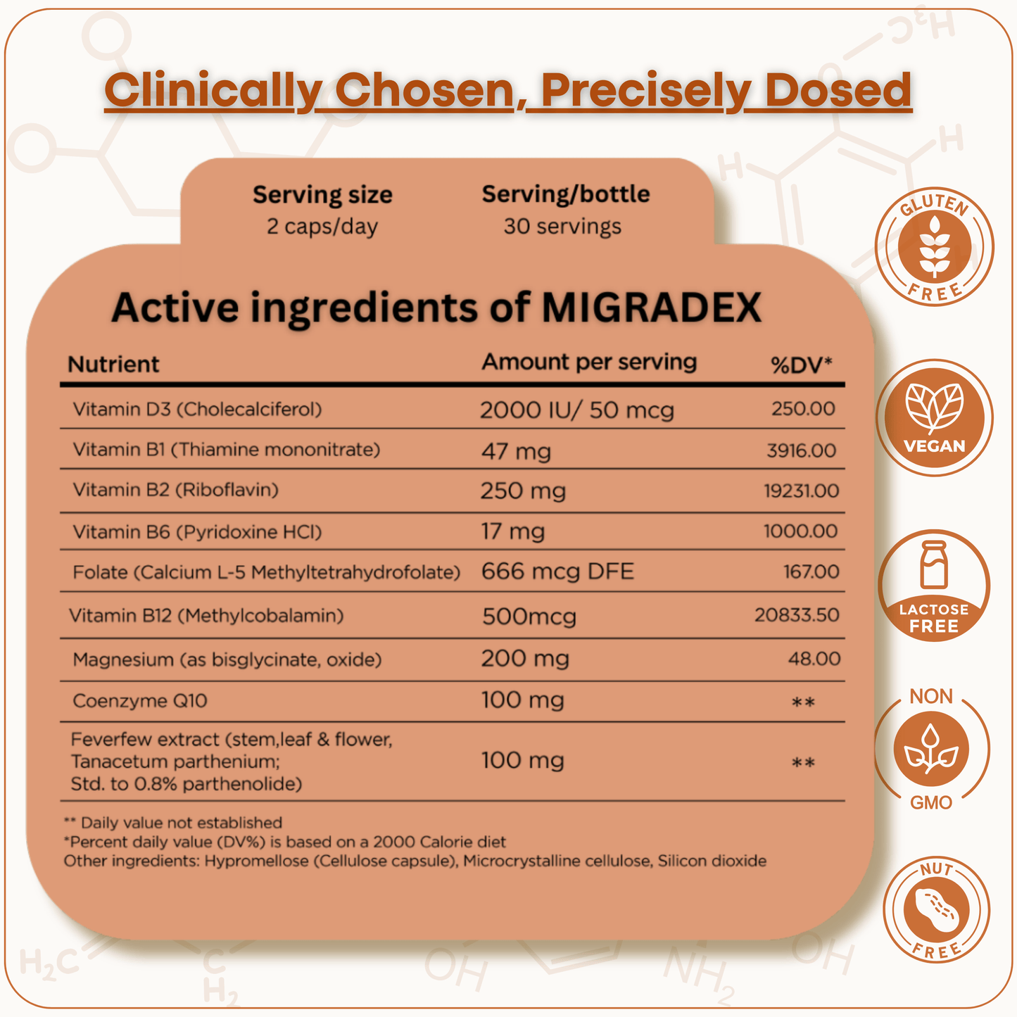 migradex - 9 in 1 migraine supplement
