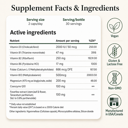 migradex - 9 in 1 migraine supplement